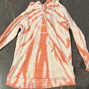 Young Fabulous & Broke Orange Tie-Dye Hoodie